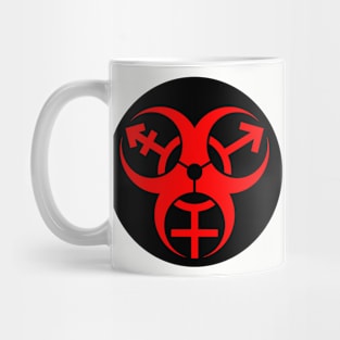 Trans Biohazard - Black Circle Mug